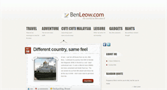 Desktop Screenshot of benleow.com