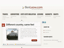 Tablet Screenshot of benleow.com